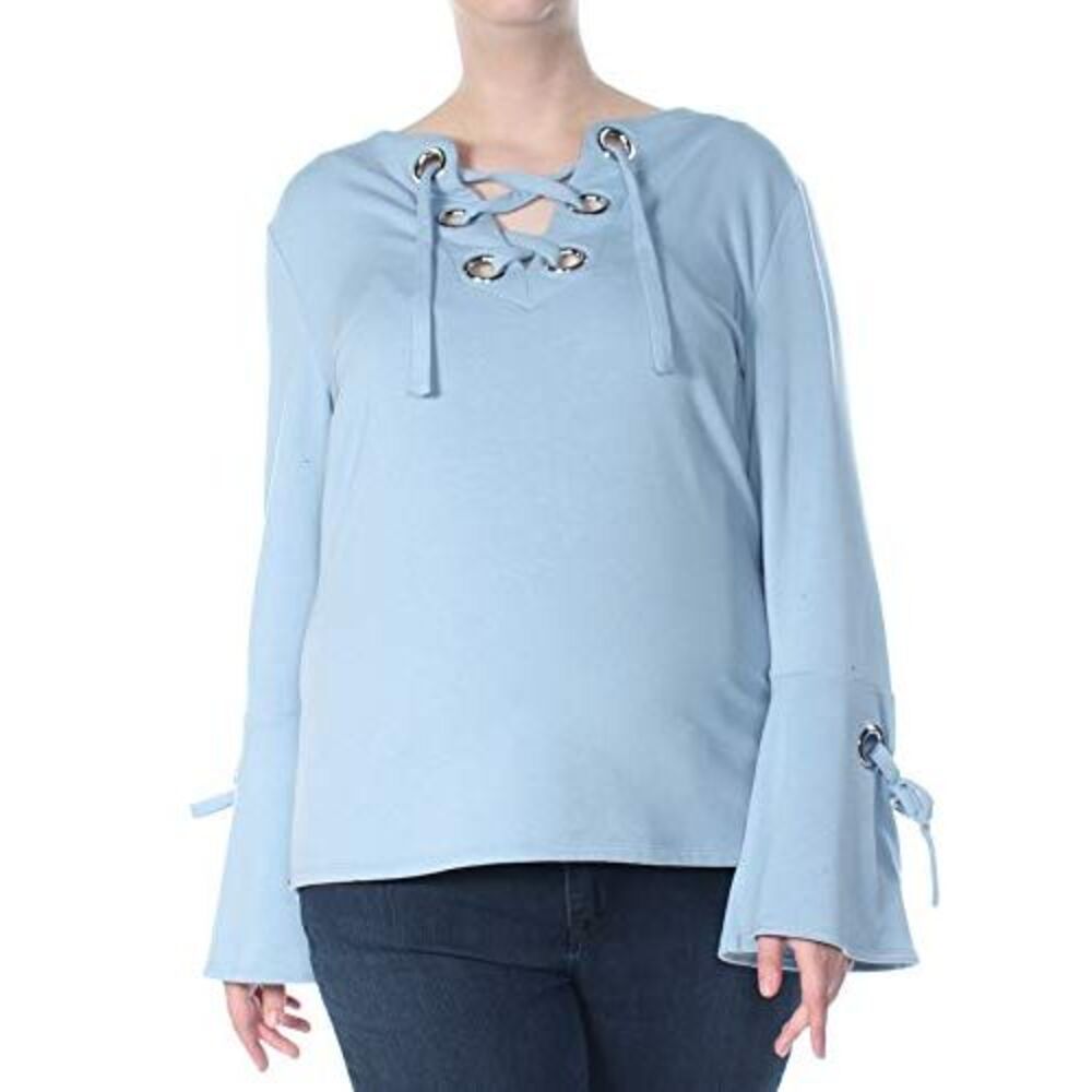 INC International Concepts I.N.C. Lace-Up Sweatshirt